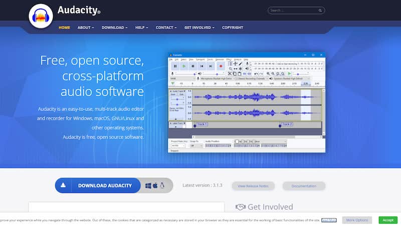 Audacity Software free editing AUDIO
