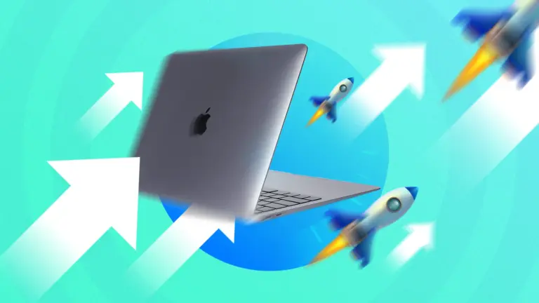 Schermo Mac con finestra di ottimizzazione delle prestazioni